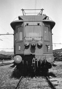 165438 Afbeelding van de kop van het rijtuig nr. BC 9911 (serie BC 9901 - 9911, ex-Z.H.E.S.M.) van de N.S. te ...